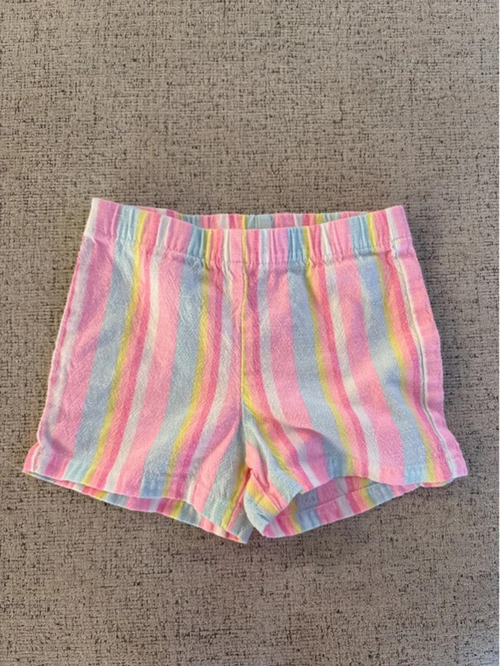 Carter’s Girls Toddler Pastel Vertical Stripes shorts size 18 months EUC